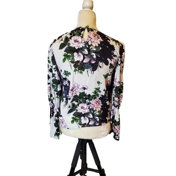 Club Monaco Floral Blouse size Small - Picture 2 of 10